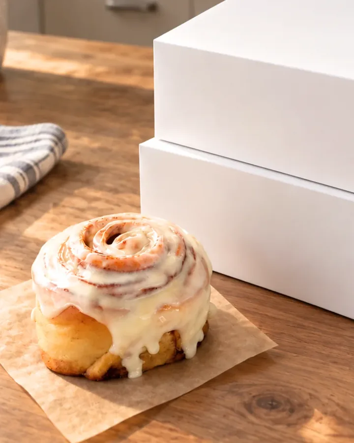 Box 8 — vue 1 des cinnamon rolls artisanaux Roll'Babe